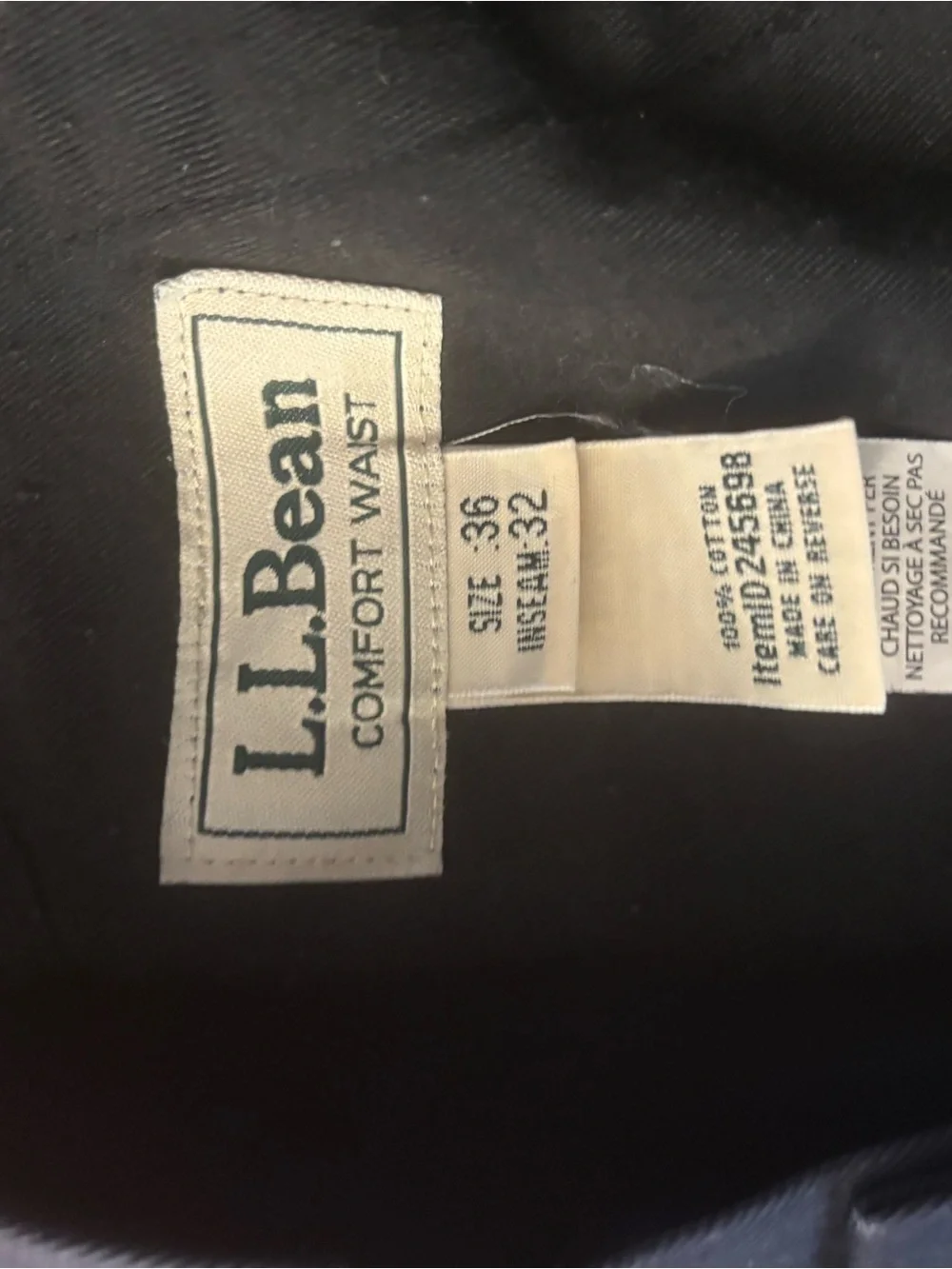 L.L. Bean Men’s Comfort Waist Chinos - Black